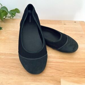 Patagonia Black Maha Breathe Ballet Flats in Black Charcoal Suede Size 9.5